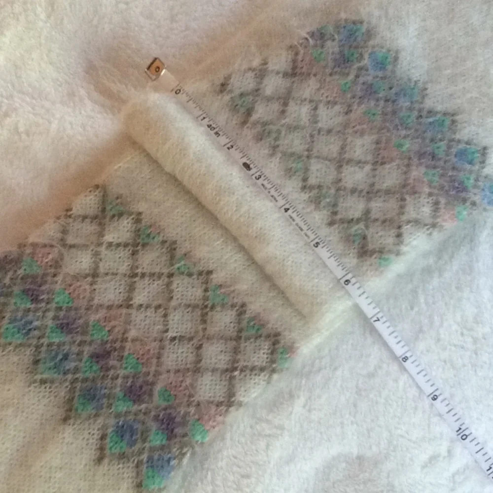 Hansen Knit Patterned Scarf Vintage